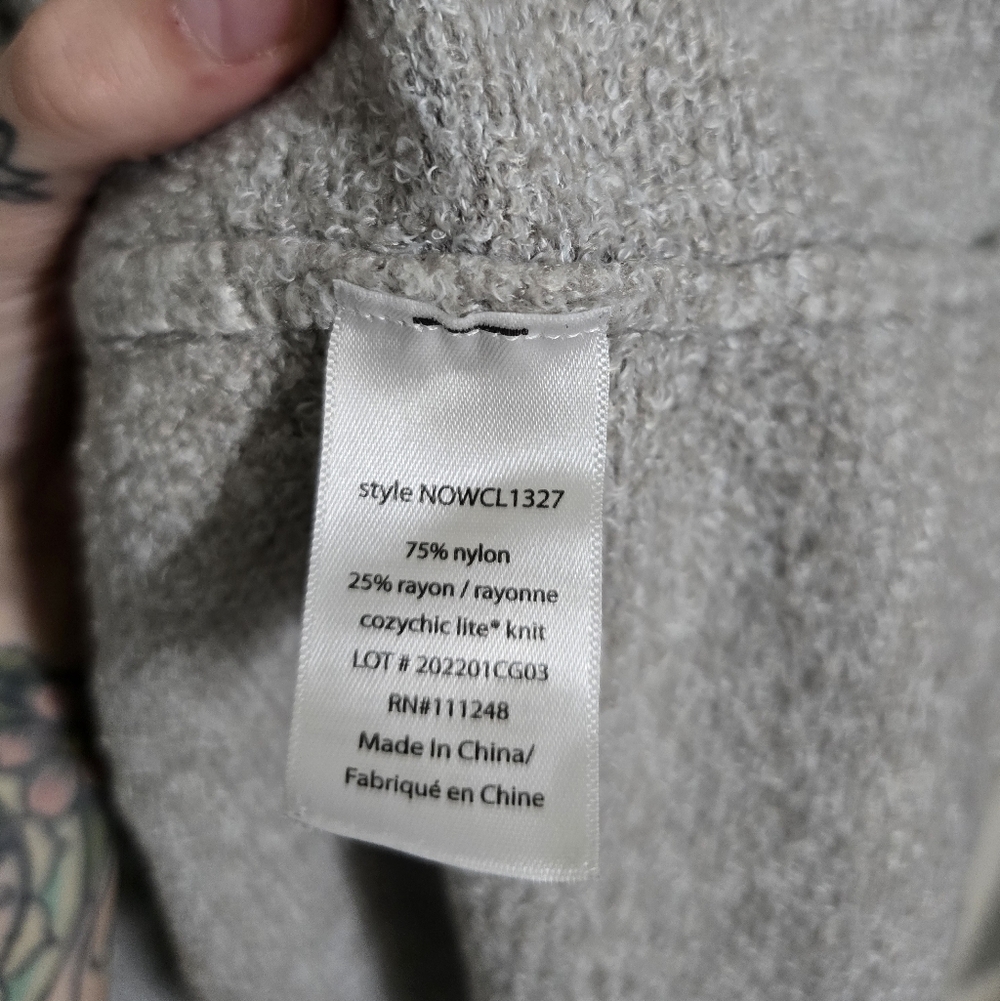 Barefoot Dreams CozyChic Lite Womens Long Weekend Cardigan Sweater Gray Size S - Picture 8 of 10
